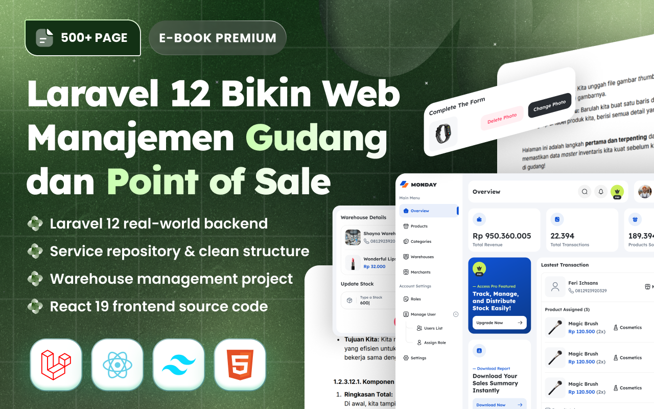 Kelas Ebook Laravel 12 Bikin Web Manajemen Gudang dan Point of Sale di BuildWithAngga